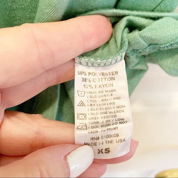 Junk Food Jade Green Wanted Pool Boy Tank XS - Picture 6 of 7